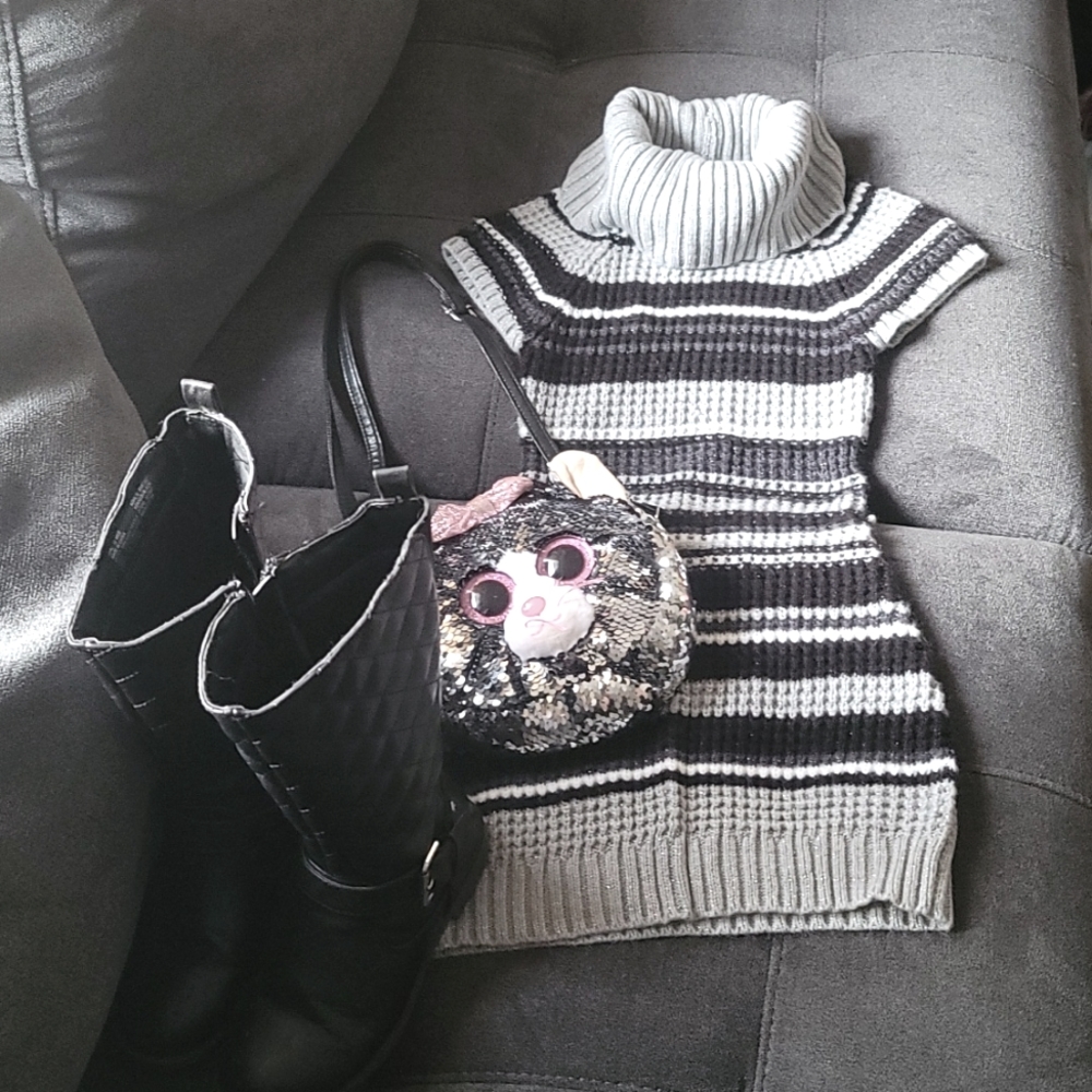 Girls size 8 sweater dresses